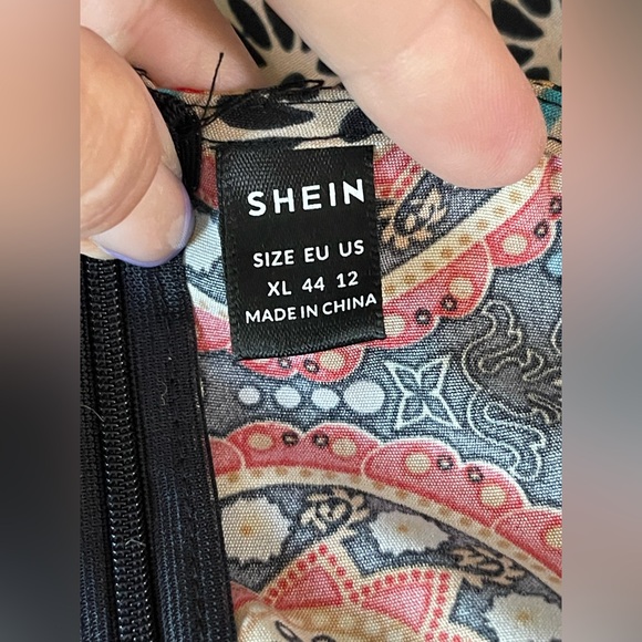 Amazing Festival summer dress with lace crochet peekaboo colorful scarf, Boho - Picture 10 of 12